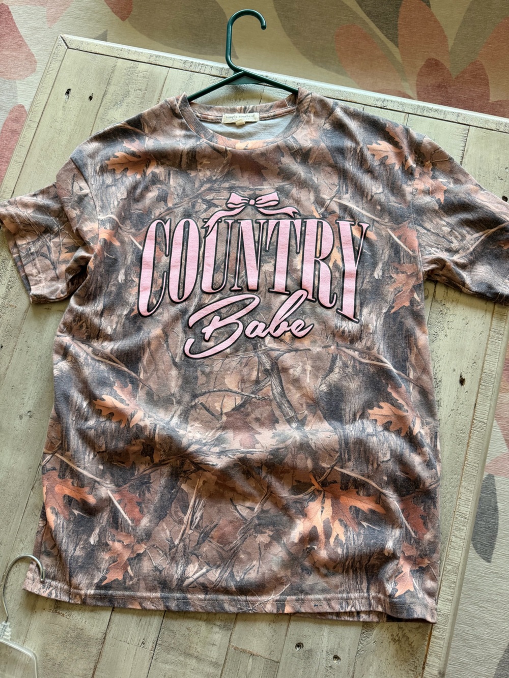 Simply Southern Pink Camo "Country Babe" Graphic Sweatshirt